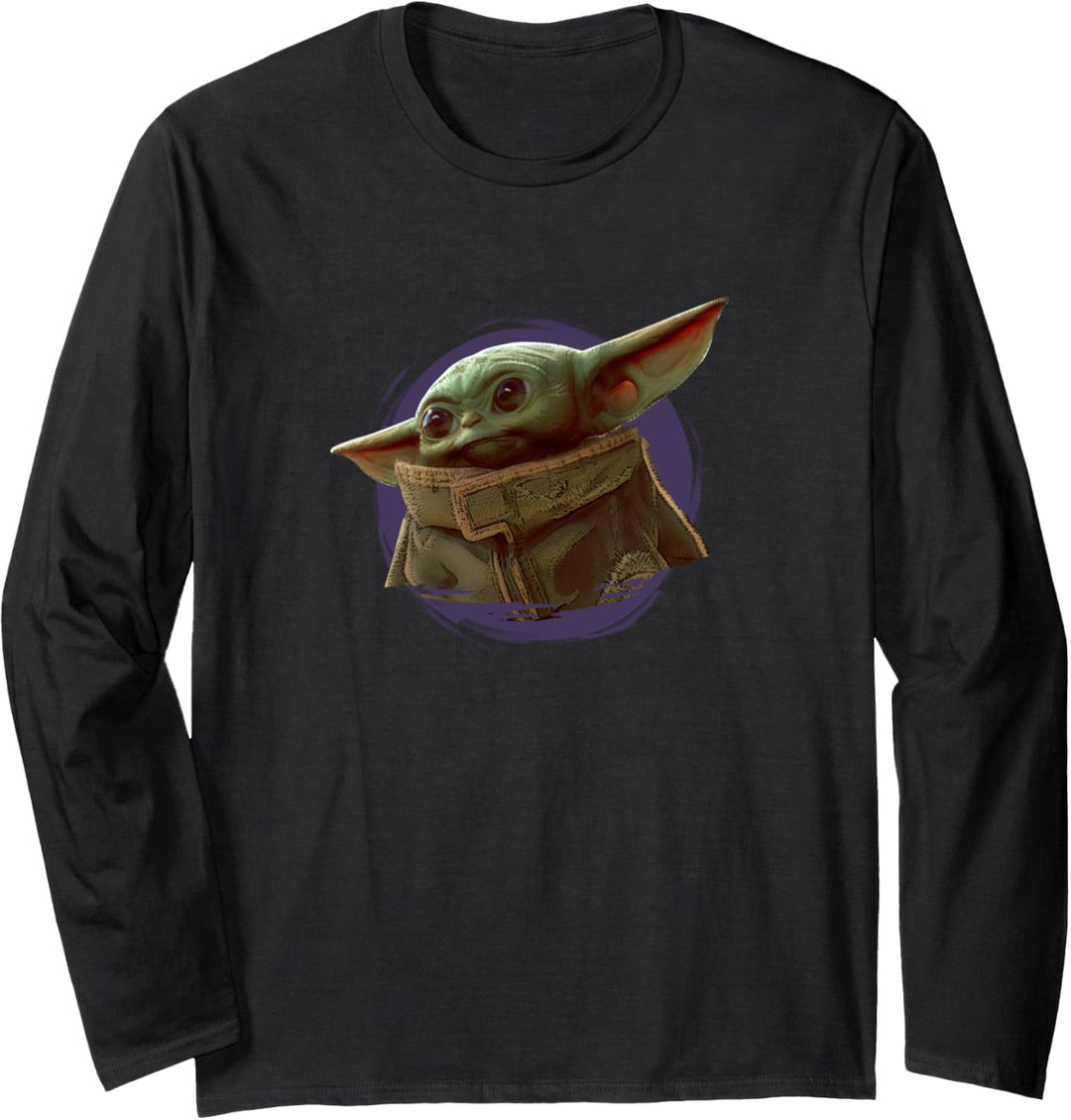 Star Wars The Mandalorian The Child Purple Smoke Langarmshirt