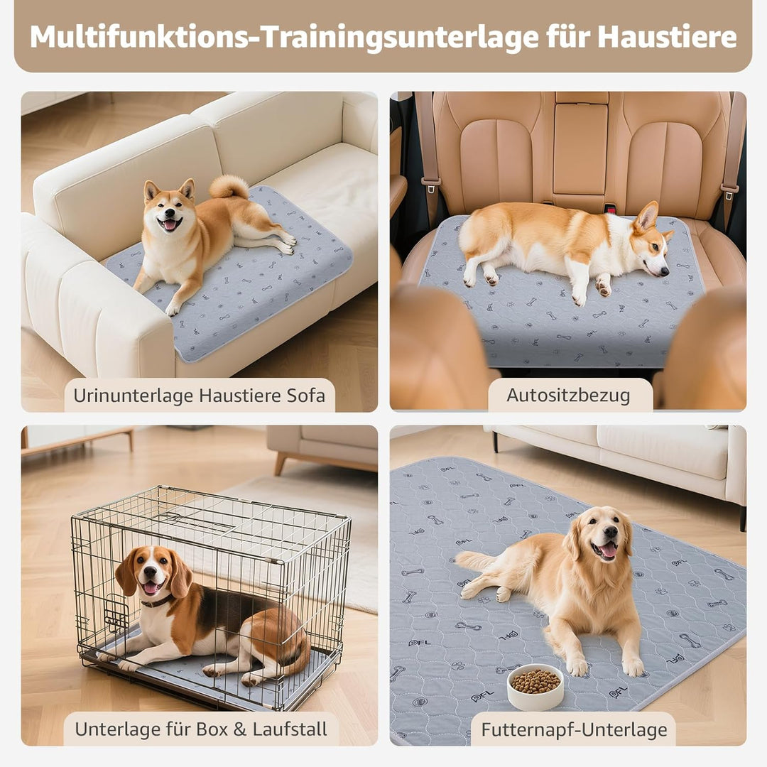 PICK FOR LIFE 2 Stück sehr saugfähig Welpenunterlagen, 46 * 61cm Wasserdicht und waschbar Puppy Trai