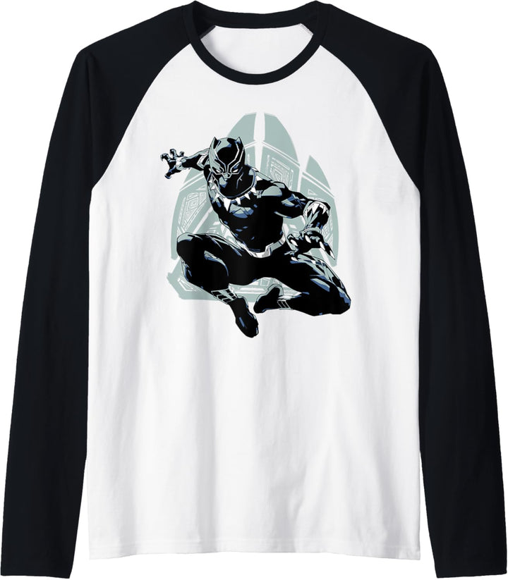 Marvel Black Panther Paw Action Pose Raglan