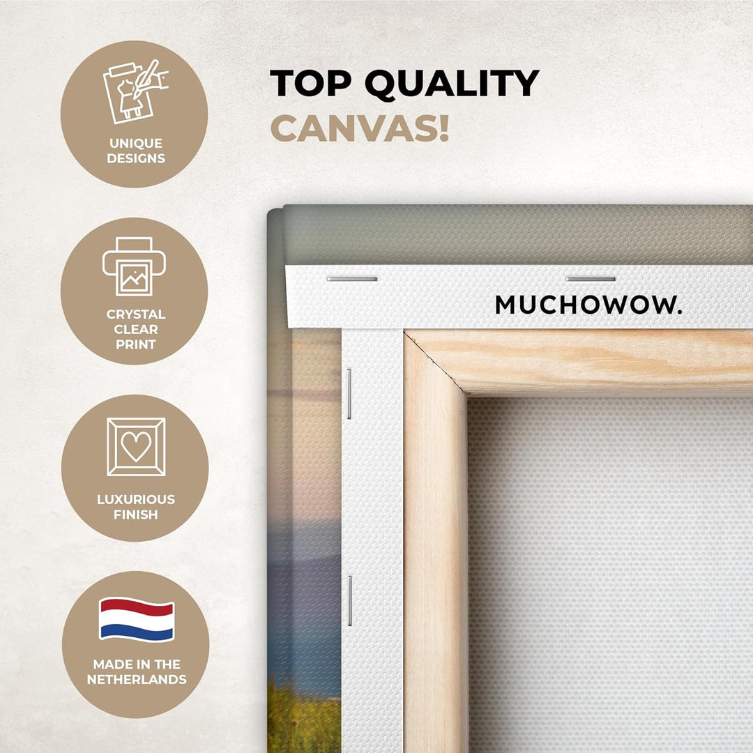 MuchoWow© Bilder Gross 120x80 cm XXL Wohnzimmer Deko Modern Wandbild Foto auf Leinwand Bild Schlafzi
