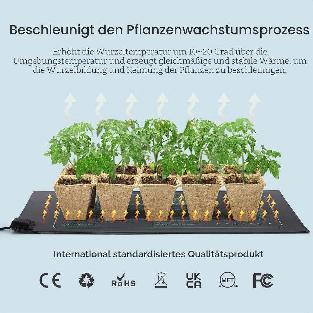 LUXBIRD Heizmatte Setzling Heizmatte Wärmematte Reptil Dragon Temperatur Heizkissen Amphibien Pet Ma