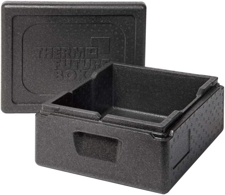 Thermo Future Box GN 1/2 Kühlbox Transportbox Warmhaltebox und Isolierbox mit Deckel, Thermobox aus