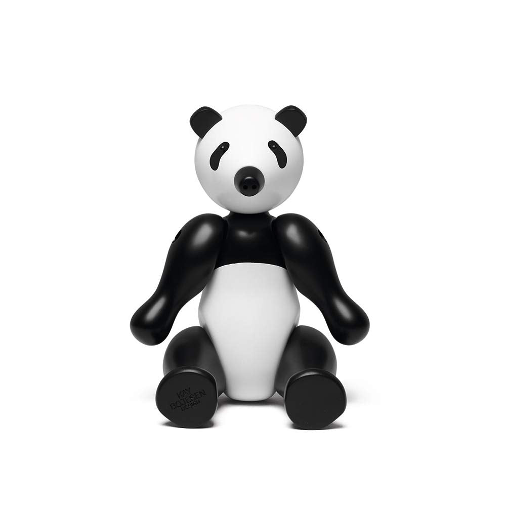 Kay Bojesen Panda klein Figuren 15 cm Holzfiguren Weihnachtsdekoration, schwarz 15cm, 15cm