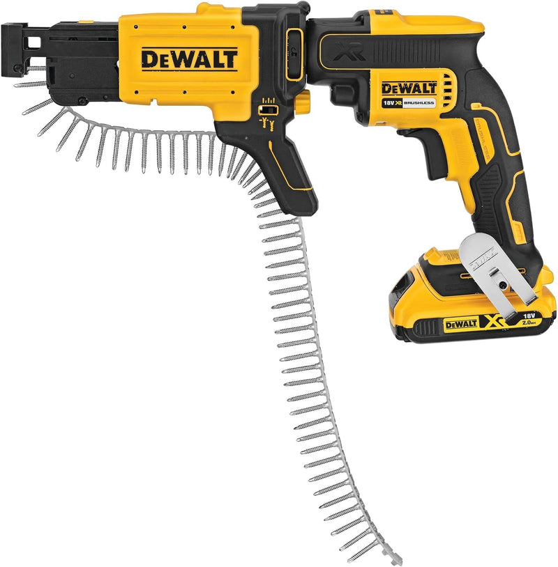 Dewalt Magazinvorsatz für XR Akku-Schnellbauschrauber DCF6202 (25-57 mm Schraubenlänge, Magazinstrei