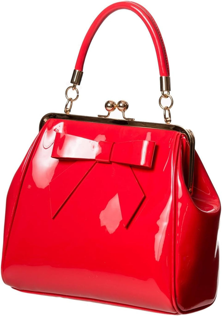 Banned Apparel American Vintage 50s Rockabilly glänzend handtasche - Rot