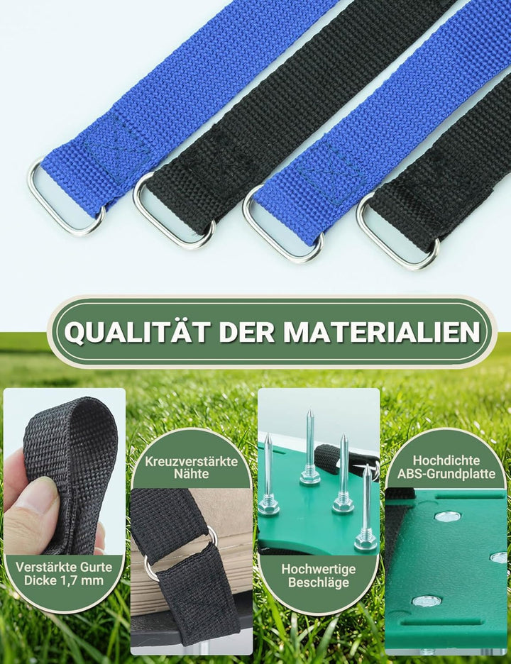 Rasenlüfter Schuhe, nagelschuhe ausgleichsmasse Rasenlüfter Sandalen mit doppelten Spannriemen, schw