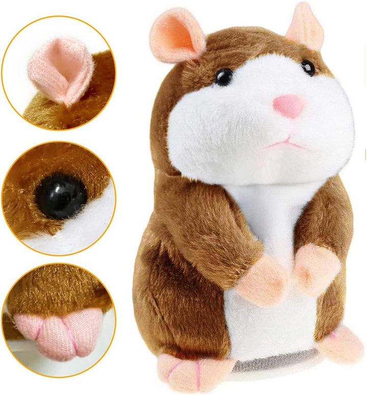 Eocolz Sprechender Hamster wiederholt das, was Sie Sagen Mimicry Haustier Plüsch Buddy Maus interakt