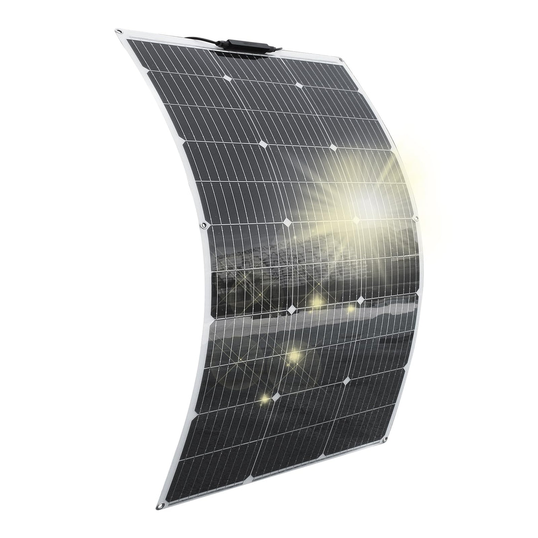 Asyolar 100W 18V Flexibel Solarpanel Monokristalline Flexible Solarmodul für 12V Batterien Wohnmobil
