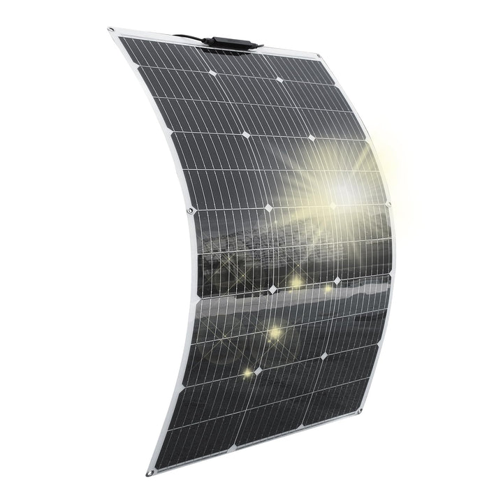 Asyolar 100W 18V Flexibel Solarpanel Monokristalline Flexible Solarmodul für 12V Batterien Wohnmobil
