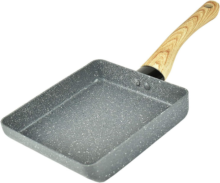 Artcome Japanese Omelette Pan Non stick Coating Tamagoyaki Egg Pan with Tamagoyaki Plate, Silicone S