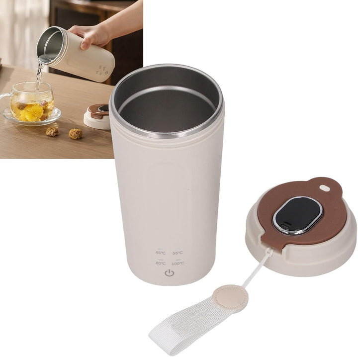 Tragbarer Elektrischer Wasserkocher, Kleiner Reise-Wasserkocher, Edelstahl, 500 Ml, 300 W, Wiederauf