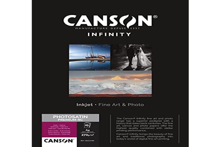 Canson 206231009 Photo Satin Premium RC Box, A4, A4