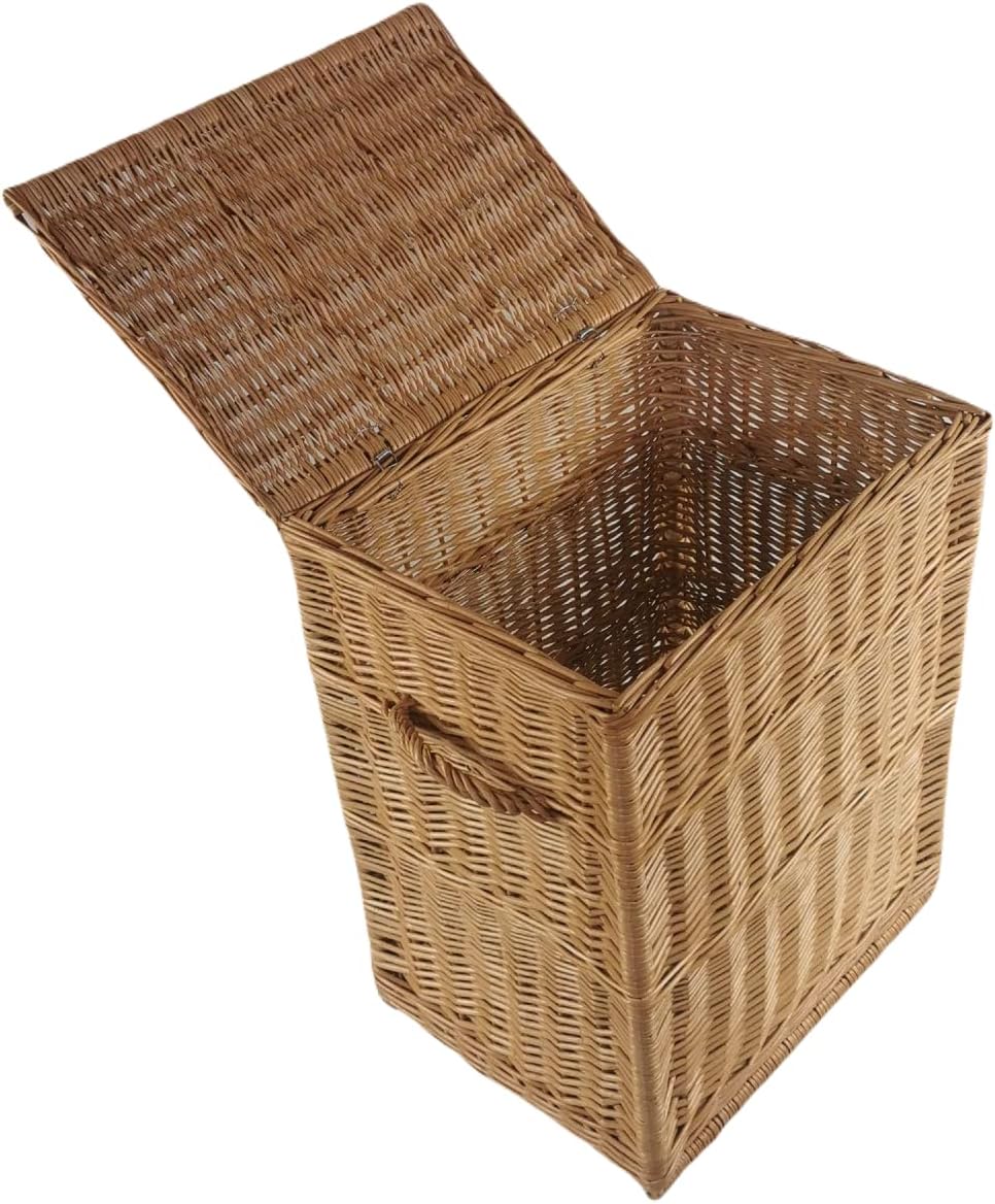 Rechteckiger Wiedekorb 40x30x50 cm Truhe Wäschekorb