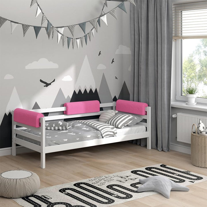 Vitalispa Bettkantenschutz Bettumrandung Kinderbett Kantenschutz Babybett (Pink) Rosa, Rosa