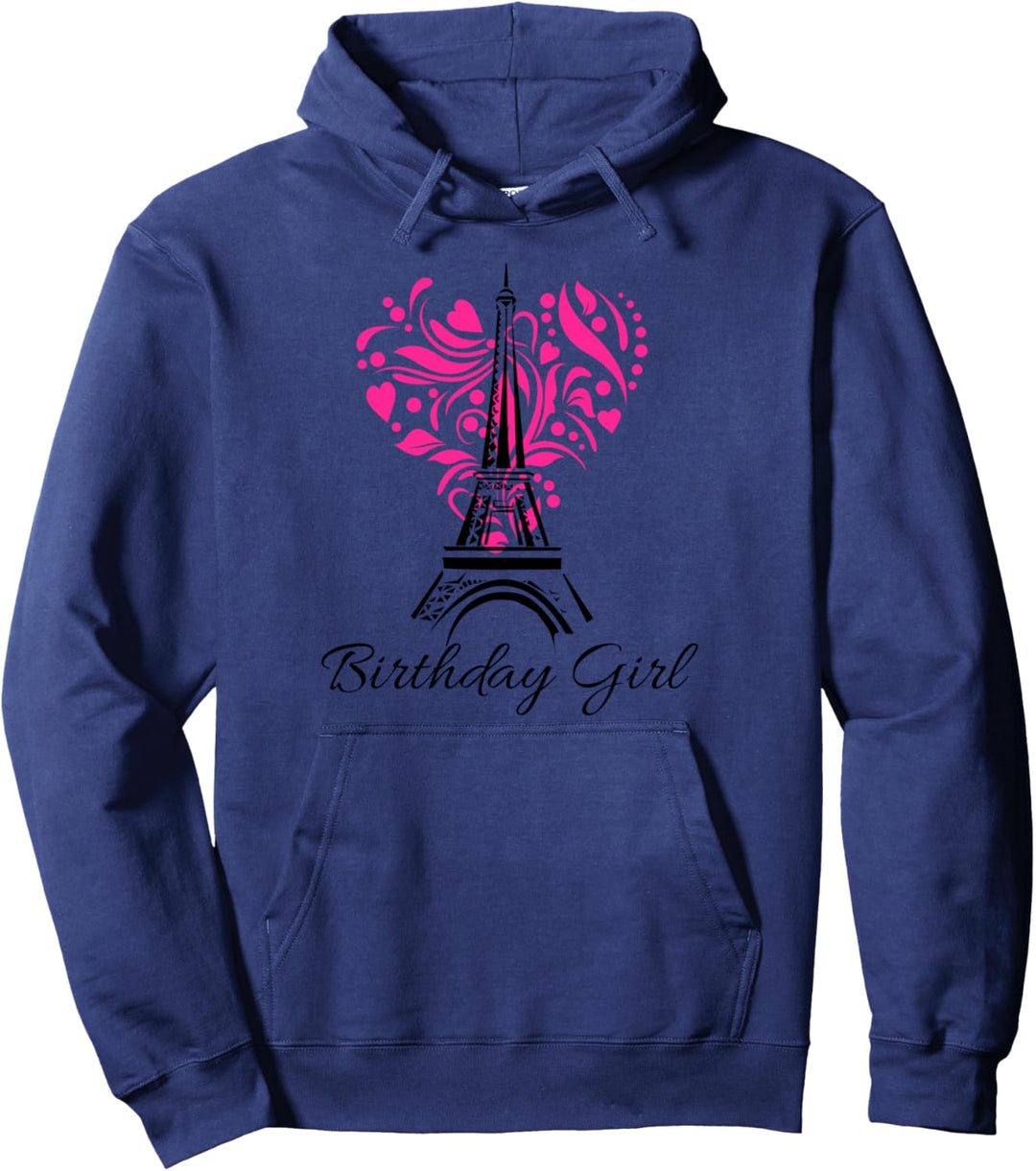 Paris Eiffelturm Frankreich Geburtstag Mädchen Thema Pullover Hoodie