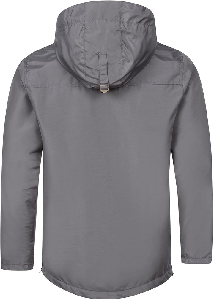 Rock Creek Herren Windbreaker Jacke Anorak H-295, Anthrazit