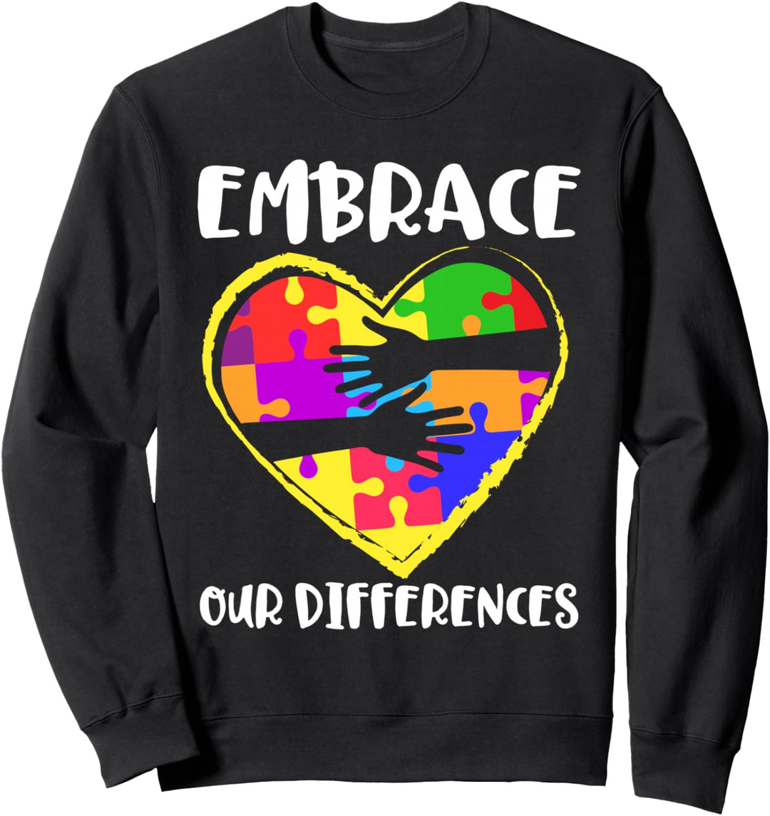 Autismus-Bewusstseinswoche umgehen unsere Unterschiede Sweatshirt