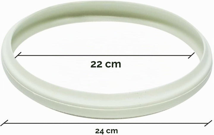 Magefesa Dichtung für Schnellkochtopf, Silikon, Weiss, 22 cm