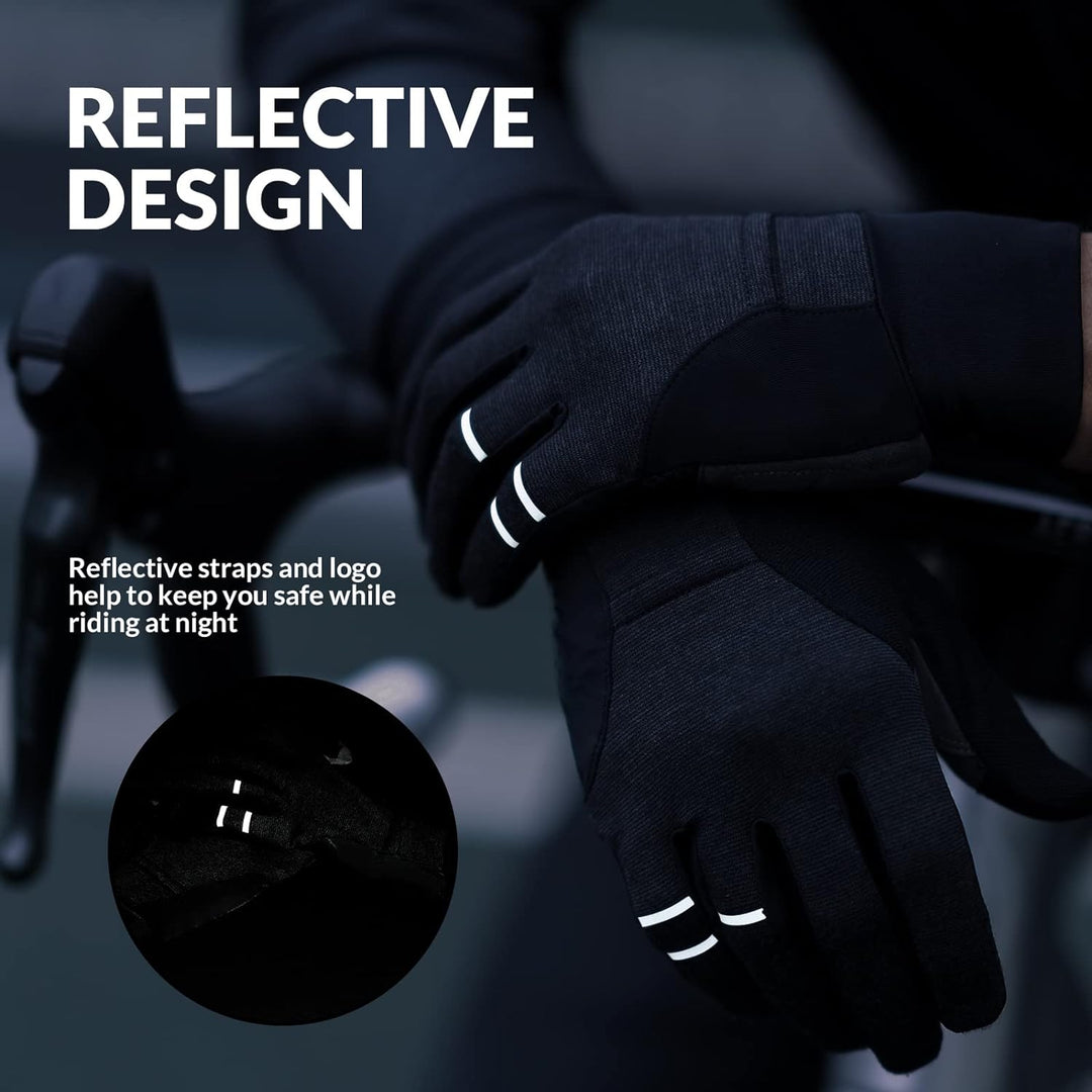 ROCKBROS Fahrradhandschuhe Herren Damen Radsporthandschuhe Winddichte Touchscreen Handschuhe rutschf