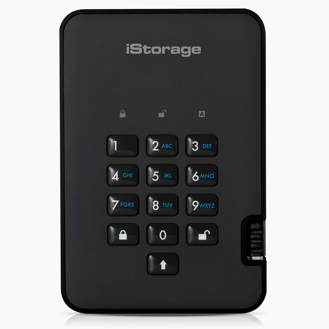 iStorage diskAshur2 256-bit 5TB - Black HDD 5TB Schwarz, HDD 5TB Schwarz