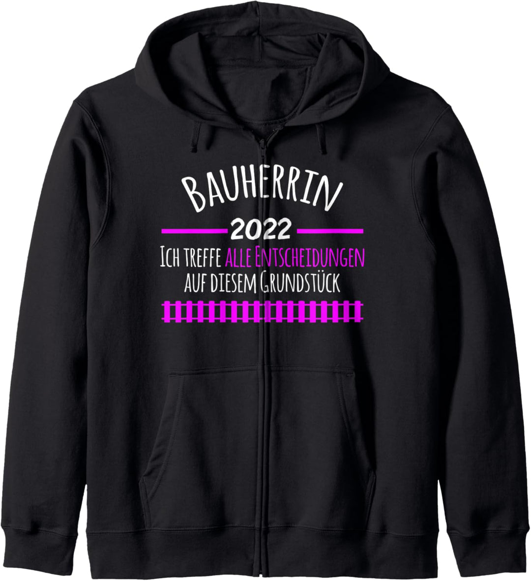 Bauherrin 2022 lustiges Design zum Spatenstich Kapuzenjacke