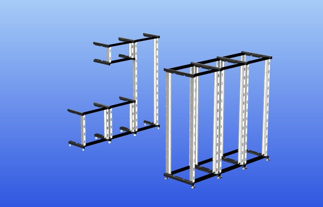 Rack Magic - 9HE 19" Wandverteiler - 400-600mm Tiefe - Wandschrank - Serverschrank - 19 Zoll Wand Ra