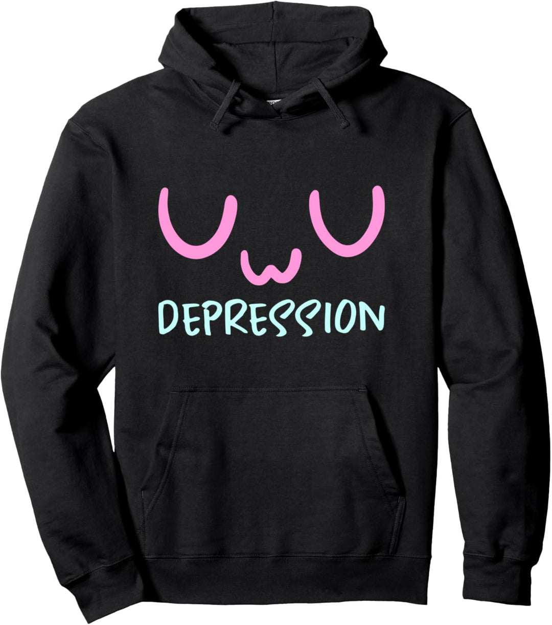 UwU Depression Aesthetic Pastel Goth Pullover Hoodie
