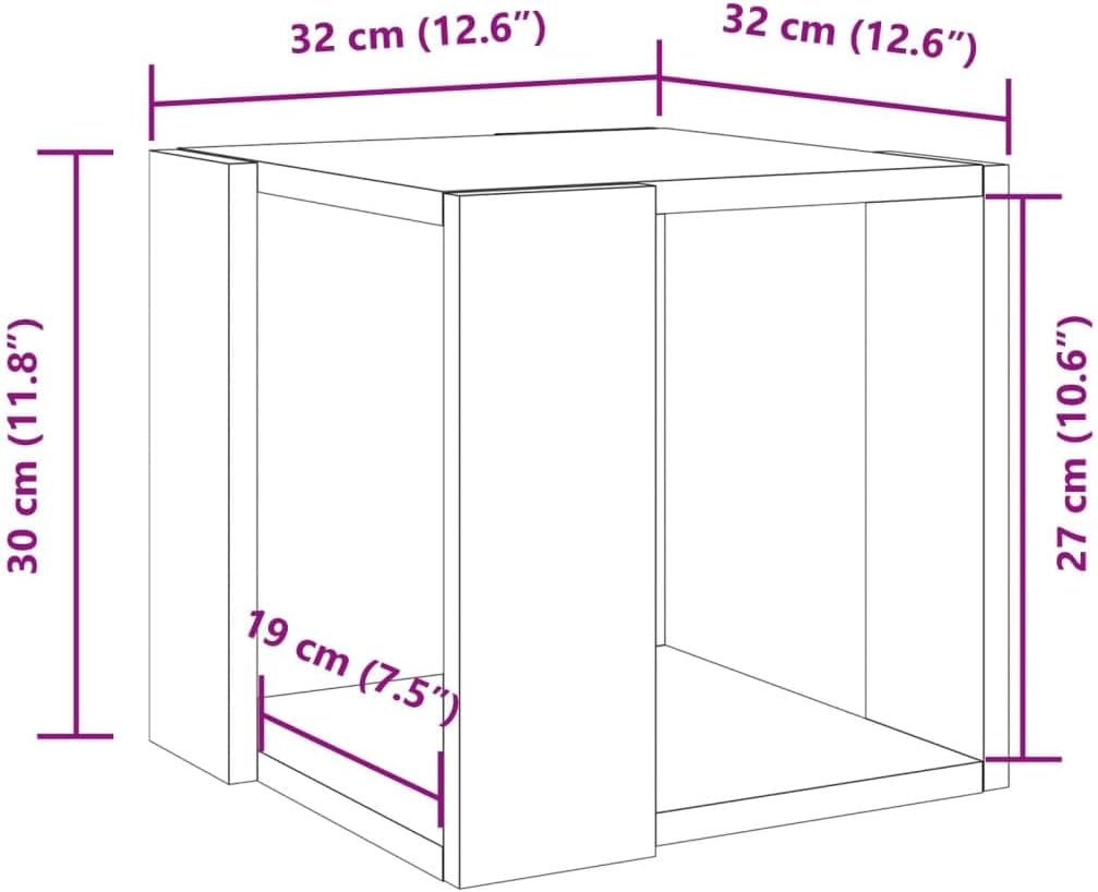 vidaXL Couchtisch, Beistelltisch mit Stauraum, Kaffeetisch Sofatisch für Wohnzimmer, Teetisch Tisch