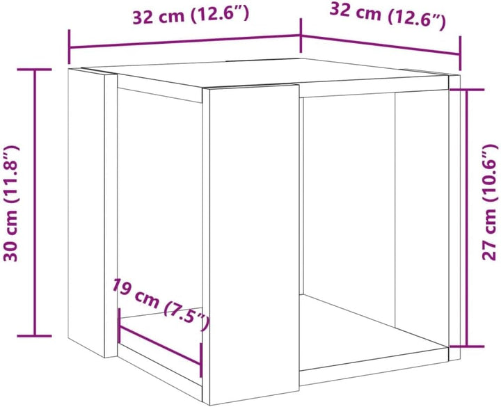 vidaXL Couchtisch, Beistelltisch mit Stauraum, Kaffeetisch Sofatisch für Wohnzimmer, Teetisch Tisch