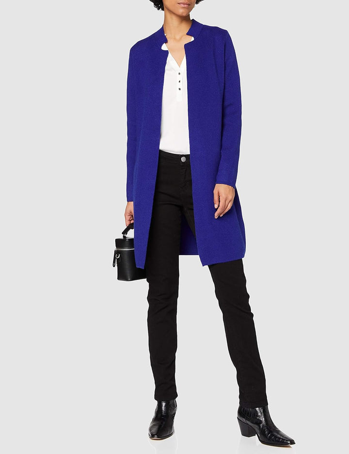 Morgan Damen Veste Droite À Col Cranté Mblock Gerade Jacke mit gekerbtem Kragen, S Bleu Electrique