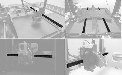 Veekaft Schwarze Beschichtung MGR Schiene MGR12 Miniatur-Linearführung 600 mm mit MGN12H Schlitten,