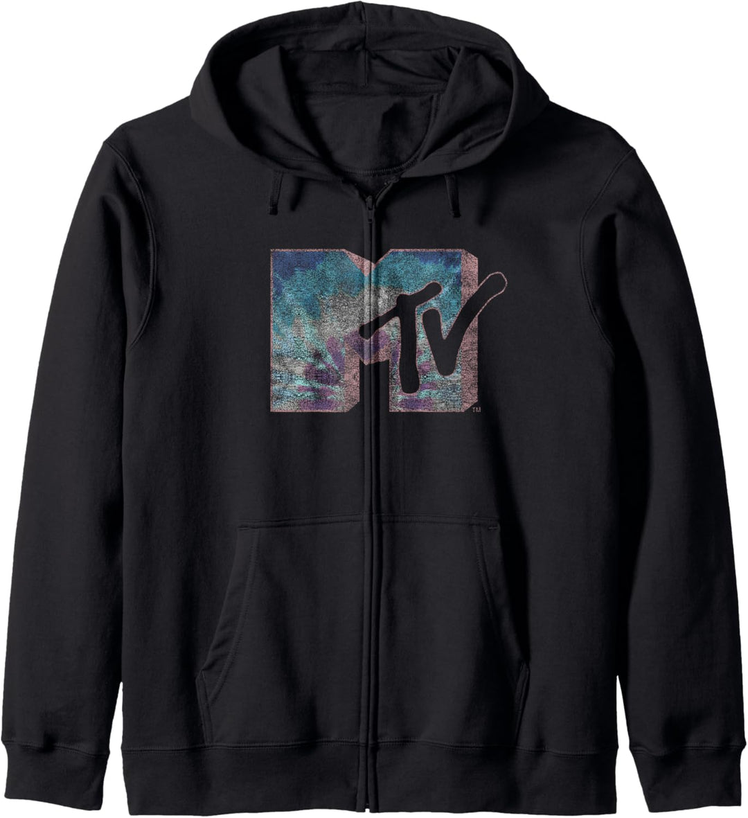 MTV Pastel Tie Dye Logo Kapuzenjacke