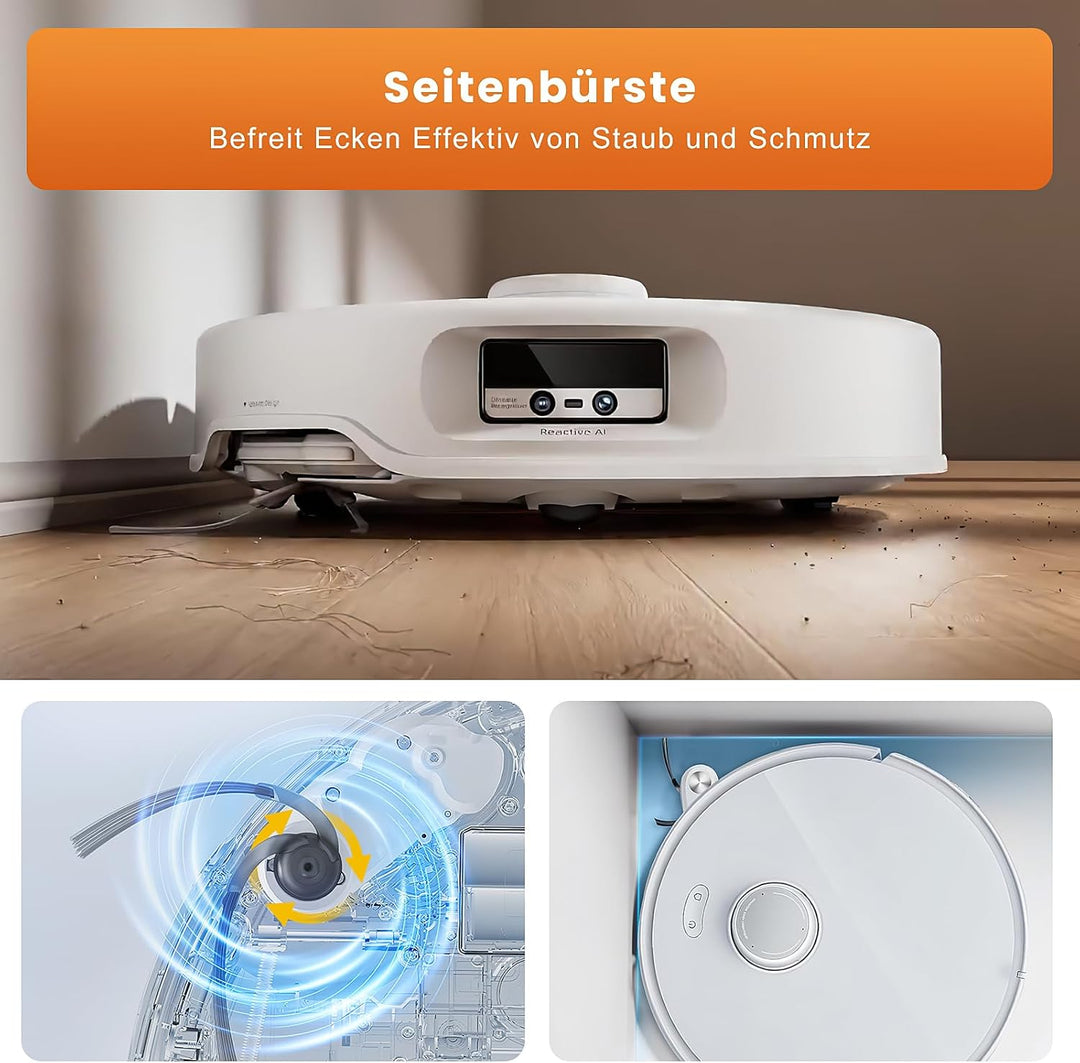 28 Stück Zubehörset für Roborock Qrevo Curv/Qrevo Edge/Qrevo S5V Saugroboter mit 2 Paar Hauptbürsten
