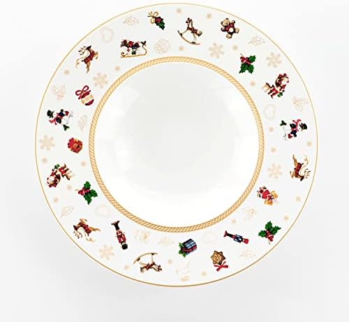 Tischplatte Geschirr Weihnachtsteller 3 Stück (28-25-22 cm) Xmas