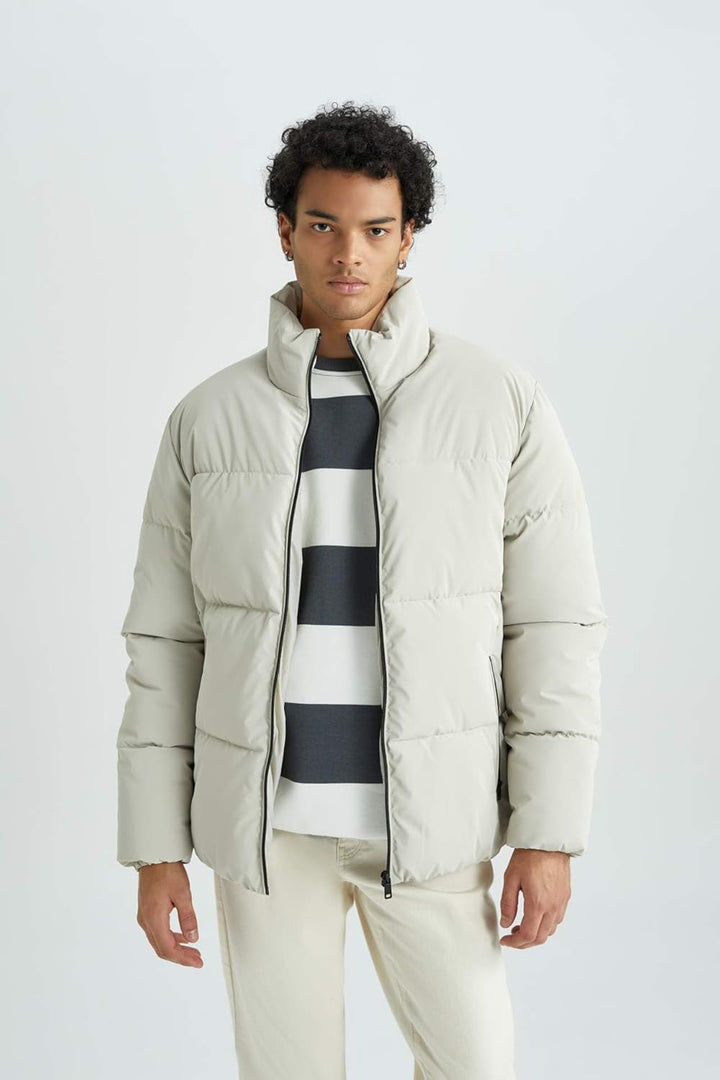 DeFacto Herren Jacket L Off White, L Off White
