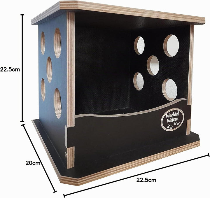 Wachtelwelten Wachtel Legenest Harmonie3000ww - das Wachtelnest aus Holz