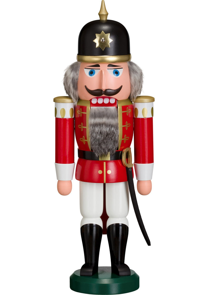 Seiffener Volkskunst echt Erzgebirge Nussknacker Soldat 37 cm (rot), Rot