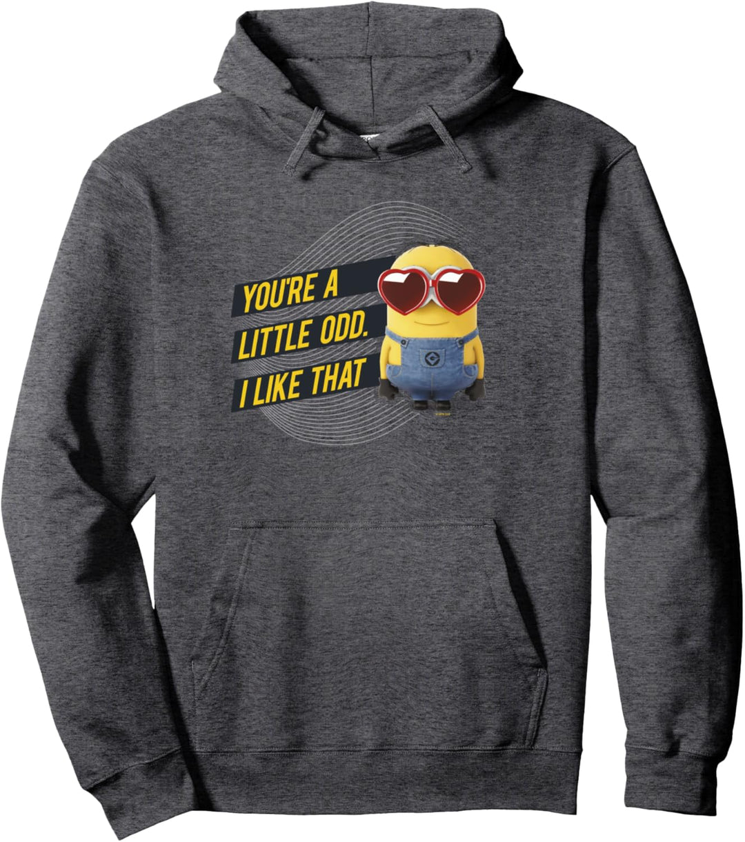 Minions Valentine's Day Dave You're A Little Odd I Like That Pullover Hoodie