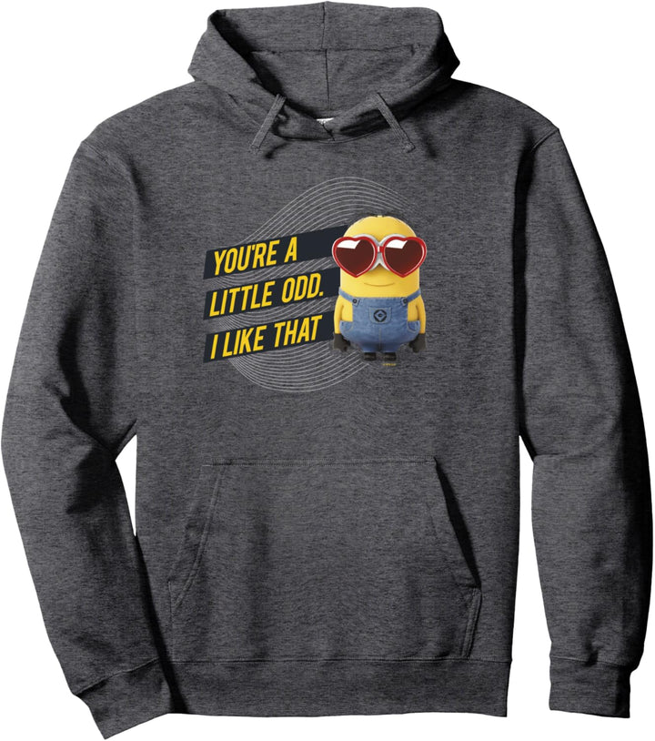 Minions Valentine's Day Dave You're A Little Odd I Like That Pullover Hoodie