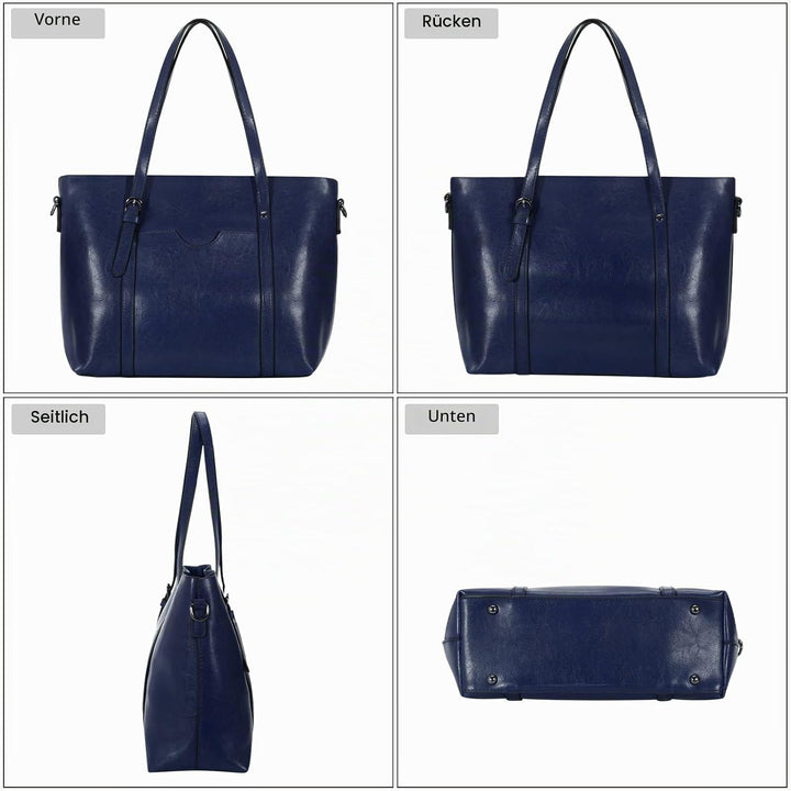 HAWEE Damen Crossbody Handtasche Grosse Shopper Umhängetasche Kunstleder Tote Schultertasche Mode He