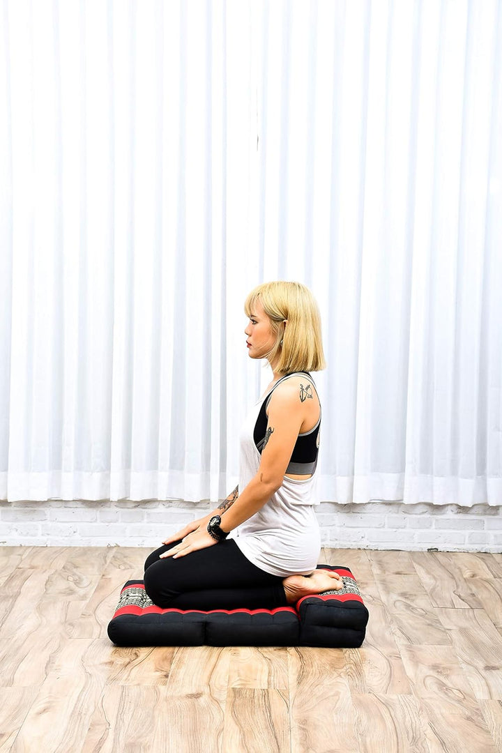 Leewadee Faltbarer Meditationssitz Yoga Sitzkissen platzsparendes universelles Meditationsset ökolog