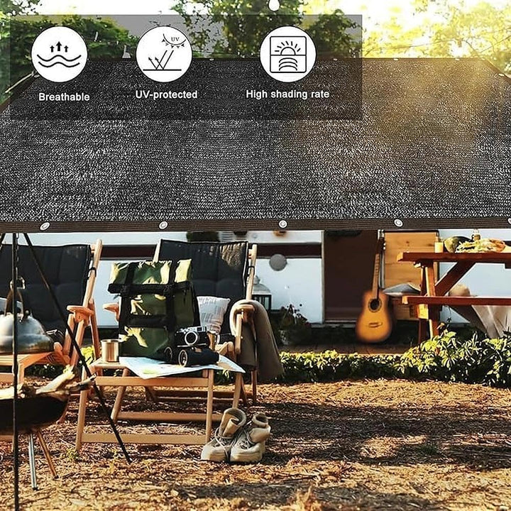 Schattierungsnetz 2.5x5M,Sonnenschutznetz mit ösen,Sichtschutzgewebe 90% Schattierwirkung,Sonnenschu