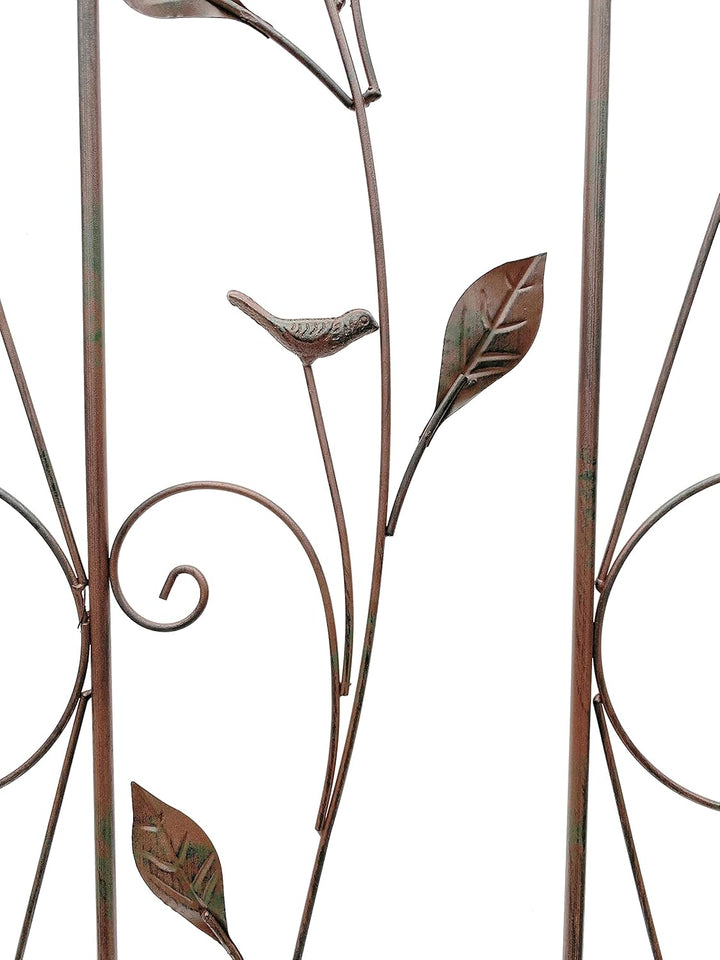 DanDiBo Rankhilfe Metall Rankgitter 120 cm 93993 Kletterhilfe Bodenstecker Blumenhalter Ranksäule
