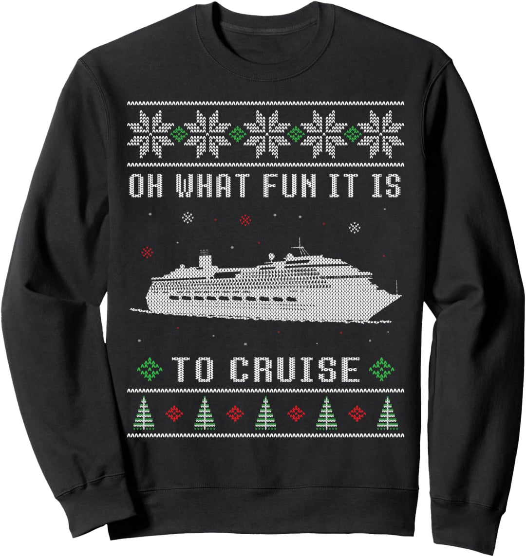 Ugly Christmas Cruise Ship Urlaub Sweatshirt