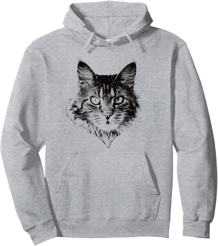 Maine-Coon-Katze Pullover Hoodie