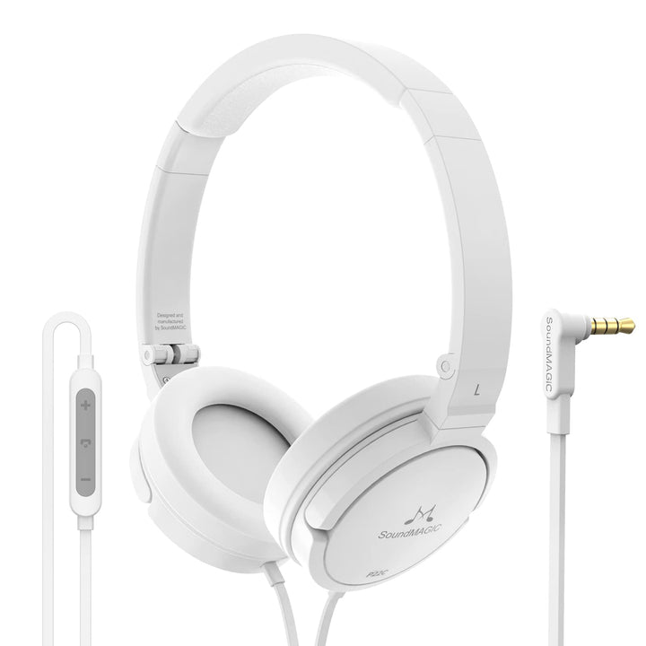 SoundMAGIC P22C On-Ear Headphones Portable Hi Fidelity Stereo Wired Lightweight Foldable Headphones