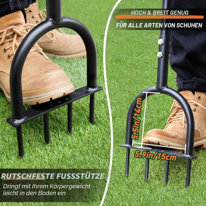 Colwelt Luftsprudler für Rasenspike, Gartenarbeit, Rasenbelüfter für verdichtete Böden und Rasen, ru