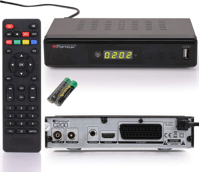 RED OPTICUM C200 HD Kabelreceiver mit Aufnahmefunktion PVR I Digitaler Kabel-Receiver HD - EPG - HDM