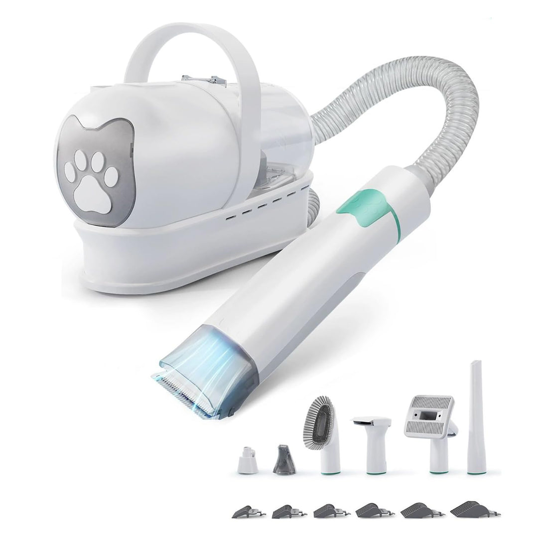 7 In 1 Hundeschermaschine Mit Staubsauger, Hundestaubsauger Mit Bürste, Super Saugkraft Mit 13000pa,