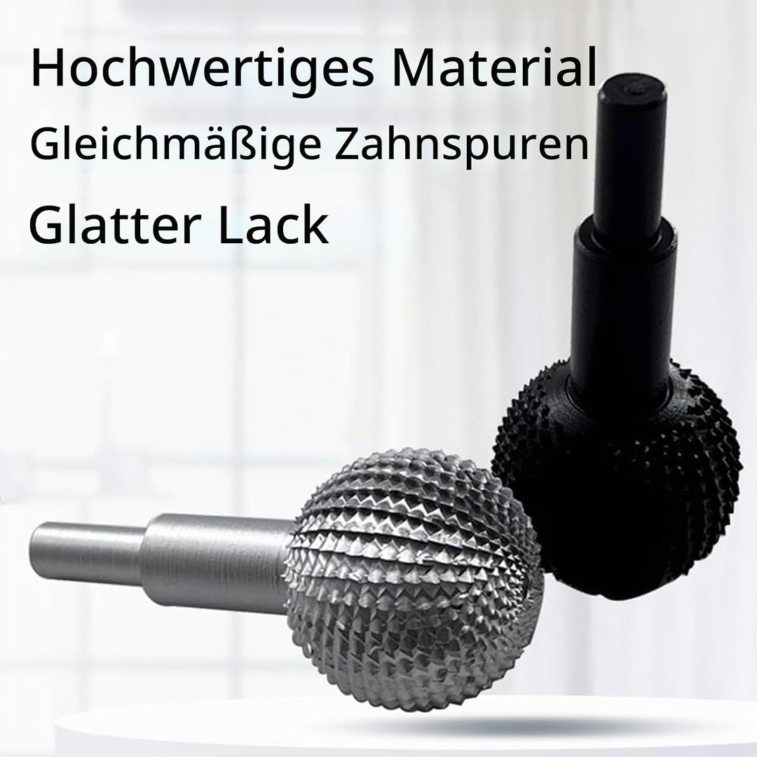 Kugel Gouge für Holzschnitzerei, Ballschleifenkopf für Holzschnitze und Schleifen, Kugelförmige Schn